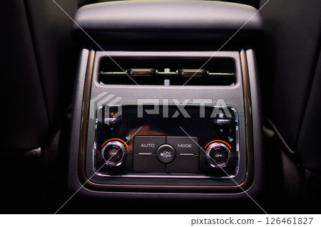 A close up of a car s rear air conditioning system A close up of a car s rear air conditioning system 126461827
