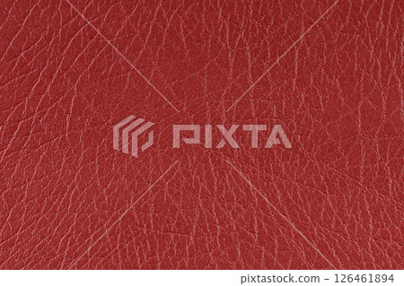 Red pattern, design, leather fabric for sewing, dermantine, artificial leather texture background Red pattern, design, leather fabric for sewing, dermantine, artificial leather texture background 126461894