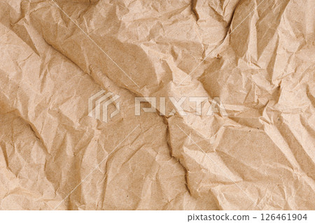 Brown texture kraft paper, recycled cardstock. Old crumpled recycled paper of old crumpled recycled paper 126461904
