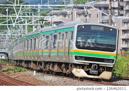 Tokaido Line Manazuru JR East E231 series 1000 series K-13 train (Kozu) Tokaido Line Manazuru JR East E231 series 1000 series K-13 train (Kozu) 126462011