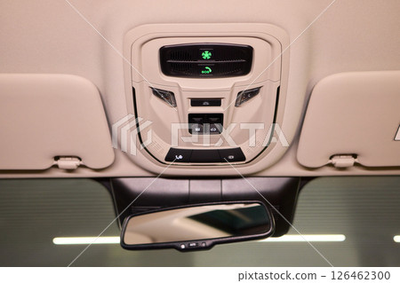 Gadget car sun visor and rearview mirror are automotive exterior accessories 126462300