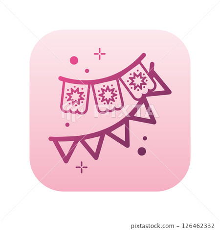 Mexican banner icon. Vector Mexican banner icon. Vector 126462332