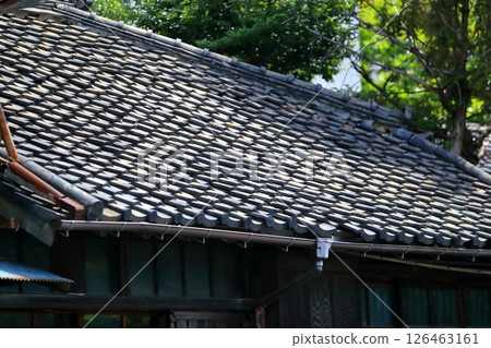 日本的瓦屋頂 126463161