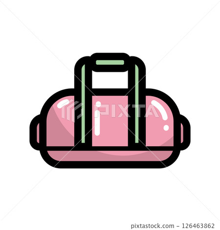 Colorful sports duffle bag. Vector 126463862