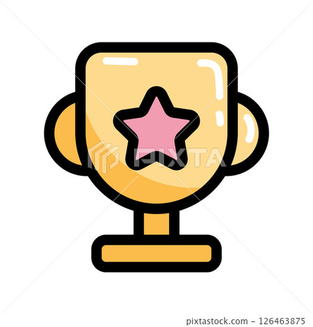 Star trophy winner award. Vector Star trophy winner award. Vector 126463875