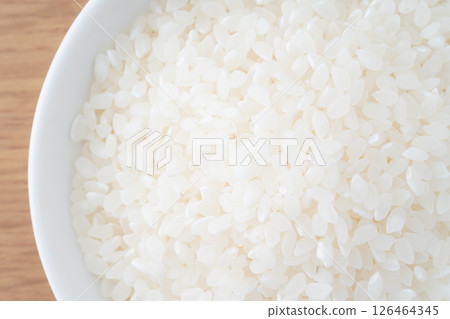 White rice in a plate 126464345