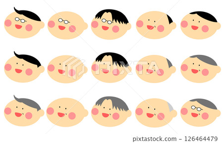 Various male illustrations Various male illustrations 126464479