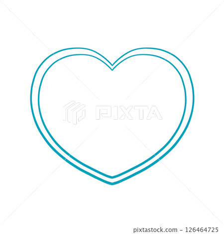 Hand-drawn heart - Warm, natural color - Light blue (traditional Japanese color) Hand-drawn heart - Warm, natural color - Light blue (traditional Japanese color) 126464725