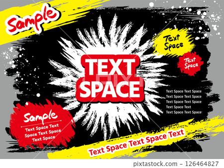 A grey and black grunge design with brush strokes exploding from the center A grey and black grunge design with brush strokes exploding from the center 126464827