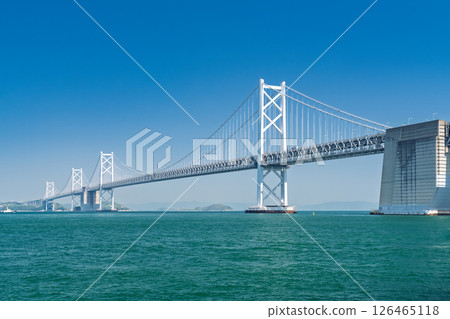 <Kagawa Prefecture> The Great Seto Bridge under the blue sky <Kagawa Prefecture> The Great Seto Bridge under the blue sky 126465118