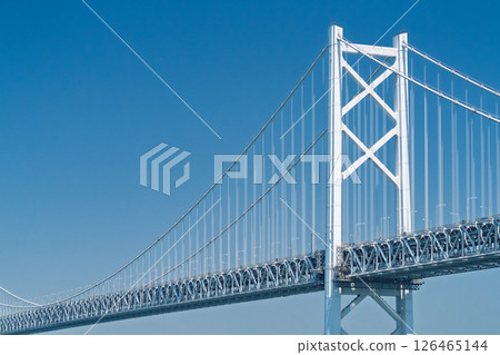 <Kagawa Prefecture> The Great Seto Bridge under the blue sky <Kagawa Prefecture> The Great Seto Bridge under the blue sky 126465144