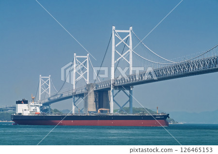 <Kagawa Prefecture> The Great Seto Bridge under the blue sky <Kagawa Prefecture> The Great Seto Bridge under the blue sky 126465153