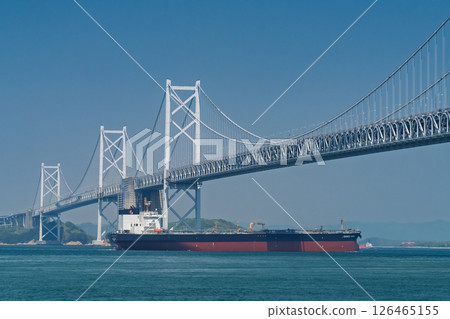 <香川縣>藍天下的瀨戶大橋 <香川縣>藍天下的瀨戶大橋 126465155