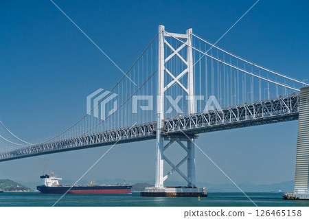 <Kagawa Prefecture> The Great Seto Bridge under the blue sky <Kagawa Prefecture> The Great Seto Bridge under the blue sky 126465158