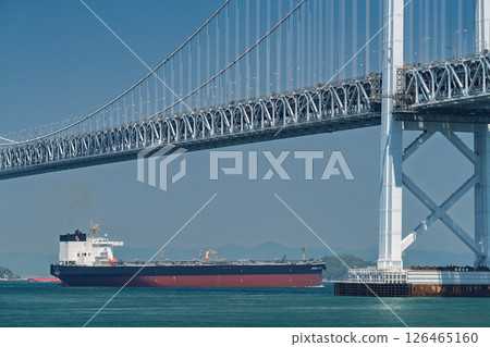 <Kagawa Prefecture> The Great Seto Bridge under the blue sky <Kagawa Prefecture> The Great Seto Bridge under the blue sky 126465160