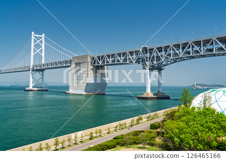 <Kagawa Prefecture> The Great Seto Bridge under the blue sky <Kagawa Prefecture> The Great Seto Bridge under the blue sky 126465166