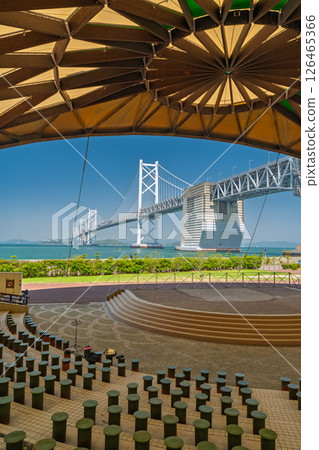 <Kagawa Prefecture> The Great Seto Bridge under the blue sky <Kagawa Prefecture> The Great Seto Bridge under the blue sky 126465366