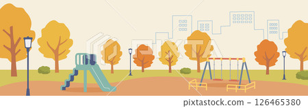 Autumn park banner background 126465380