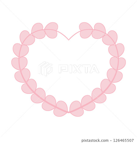 Hand-drawn heart - delicate, soft and fluffy colors - Toki-iro (traditional Japanese color) 126465507