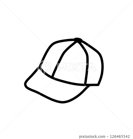 Hat monochrome icon illustration 126465542
