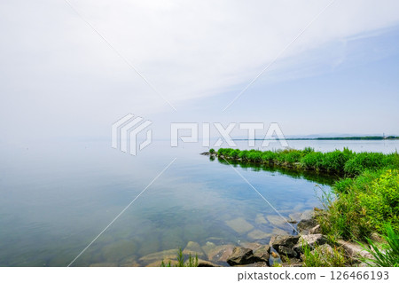 Lake Biwa in Shiga Prefecture 126466193
