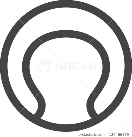 線畫運動相關單一圖示網球 線畫運動相關單一圖示網球 126466389