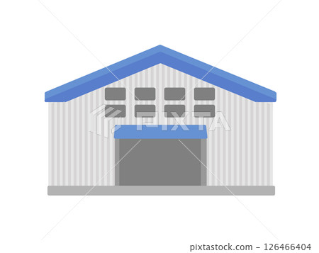 Factory warehouse building illustration Factory warehouse building illustration 126466404