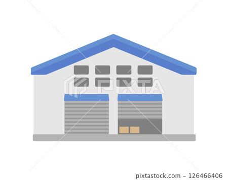 工廠倉庫建築圖 126466406