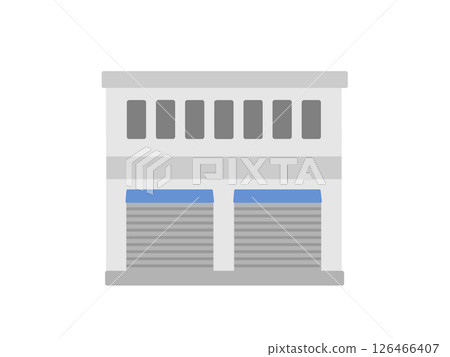 Factory warehouse building illustration 126466407
