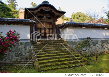 Yasugi City, Unjuji Temple in early spring, temple grounds 126466519