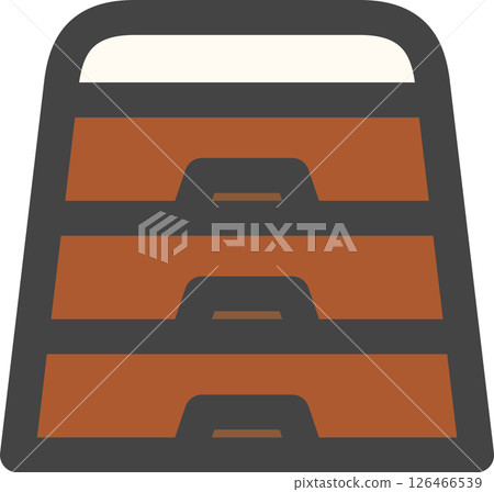 Color sports related single icon vaulting box 126466539