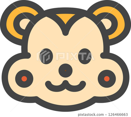 彩色動物單圖示倉鼠 126466663