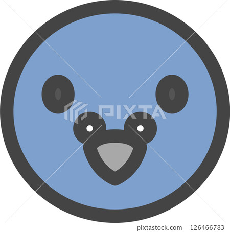 彩色動物單圖示：鴿子 126466783