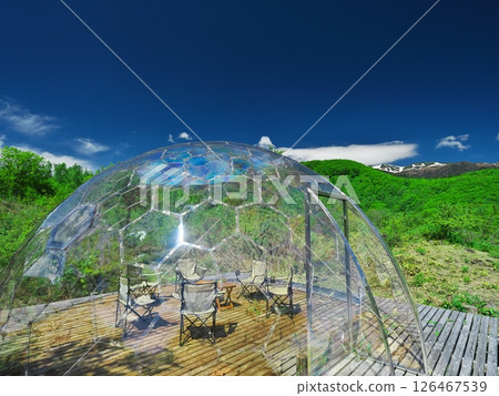 Spring in Norikura Highlands: Norikura Nature Dome at Maimenoike Parking Lot, Ichinoseenchi 126467539