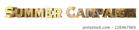 3DCG text "Summer Campaign" 126467968