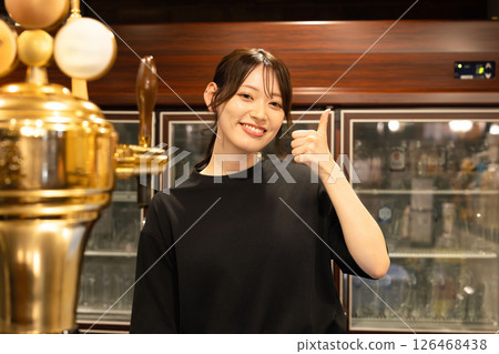 Woman working in a restaurant Woman working in a restaurant 126468438