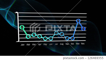 Image of data processing over black background 126469355