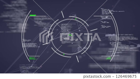 Image of data processing over scope scanning Image of data processing over scope scanning 126469675