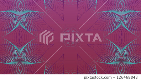 Image of blue shapes on purple background Image of blue shapes on purple background 126469848