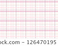 春季粉紅色可愛格紋圖案 126470195
