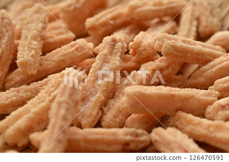 Fried seafood shrimp crackers Fried seafood shrimp crackers 126470591