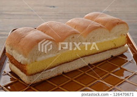 Freshly made milk cream with casserole 126470671