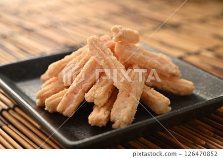 Fried seafood shrimp crackers Fried seafood shrimp crackers 126470852
