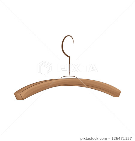 Illustration of hanger Illustration of hanger 126471137