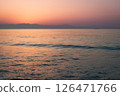 Lake Biwa where the sun sets 126471766