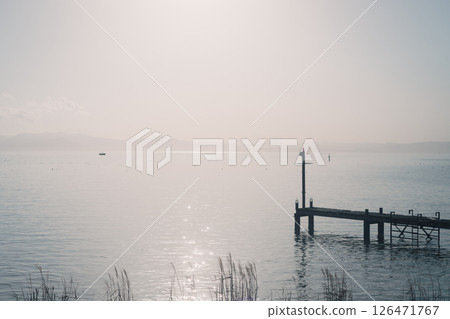 Lake Biwa before dusk 126471767