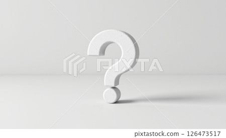Question mark symbol on a minimalist background. Question mark symbol on a minimalist background. 126473517
