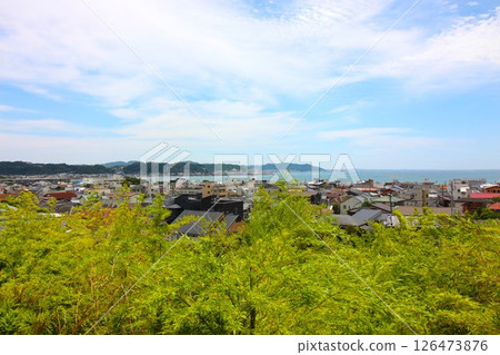 View of Yuigahama from the Hasedera Observation Deck in Kamakura (Hase 3-chome, Kamakura City, Kanagawa Prefecture) View of Yuigahama from the Hasedera Observation Deck in Kamakura (Hase 3-chome, Kamakura City, Kanagawa Prefecture) 126473876