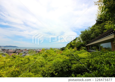 從鎌倉長谷寺展望台眺望由比濱（神奈川縣鎌倉市長谷三丁目） 126473877