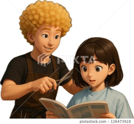 Haircut scene 126473928